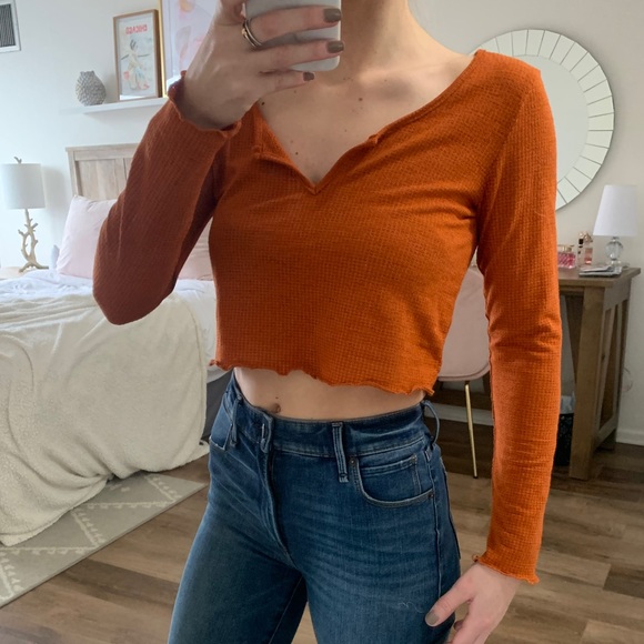 Long sleeve crop top - Picture 4 of 5